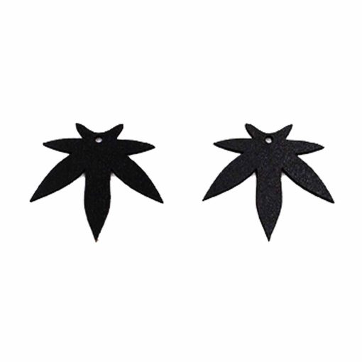 Leaf Shape Wood Earring, Wooden Earrings, Wood Jewelry, Earring Set, Boho Earring, Bohemian Earring, Handmade Earring, Minimalist Earring, Black Earring