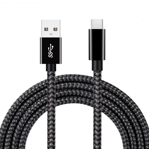 Data Sync 3A Fast Charging Nylon Braided USB 3.0 Type C Cable,USB Type C Charging Cable,TYPE C to USB Charging Cable,Fast Charging Cable,Type C Charger Cable,Charging Cable,Best Charger Mobile Phone, Computer,Power Bank