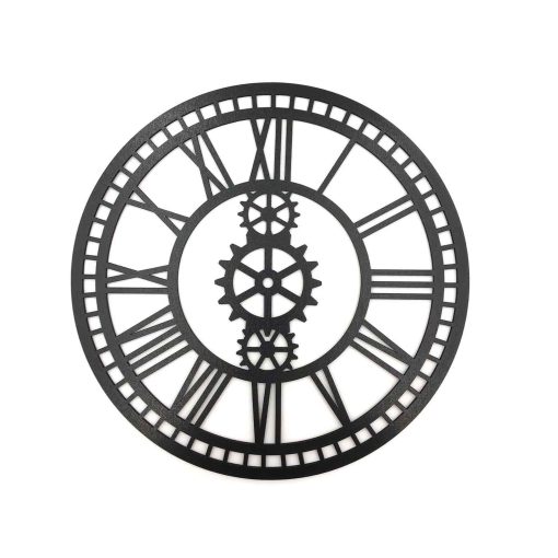 Roman Numeral Clock Face, Wood Clock Blank,Blank Clock Face, Unfinished Clock Face, Clock Face Template, Laser Cut Wall Clock, Clock Face Surface,  Clock Face, Black - 30cm
