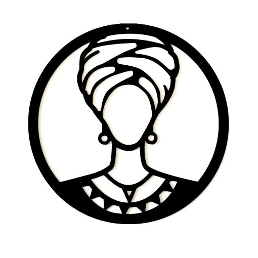 30cm African Woman Clipboard, African Woman With Head Wrap Wall Art, Black Wood African Woman Silhouette, Wood Wall Decor African Woman, African Woman Wall Art, Tribal African Wall Art, Wall Decor,