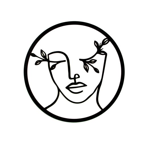 Wooden Woman Face Wall Decor, Female Wood Wall Art, Woman Face Figure, Female Face Wall Art, Wall Decor, Female Face Wood Art,Minimalist Face Wood Line Art.