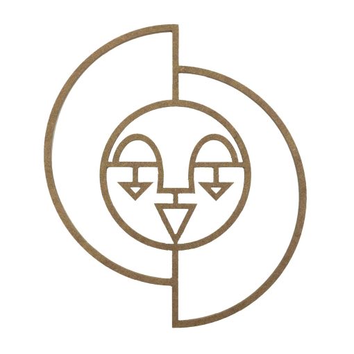 Face Shaped Wall Art, Face Shape Wall Decor, Wooden Face Shape, Asymmetric Wall Art, Asymmetric Shaped Wall Decor, Macrame Hoops, Dreamcatcher, Wood Wall Art, Wooden Hoops