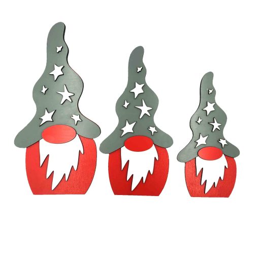 Wood Christmas Gnome, Christmas Decoration Wood Gnomes, Wooden Santa Gnome, Wood Gnome Christmas Decor, Christmas Gonk, Wood Shape Gnome,