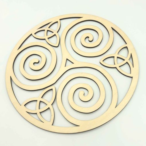 Triskelion Wood Wall Art Decor, Spiral Wooden Celtic Knot,Triskelion Laser Cut Wall Decor, Triskelion Celtic Knot,Celtic Art,Triskele Wall Art, Triskele Triple Spiral Symbol, Celtic Triple Spiral