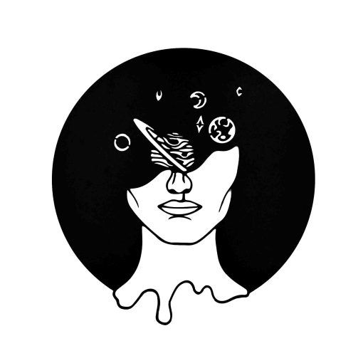 Galaxy Brain Wood Wall Decor, Space Woman Wall Decor, Woman Face Wall Art, Head Space, Minimalist Face Wall Art, Female Wood Wall Art, Creative Wood Wall Art, Wall Decor, Space Head Art