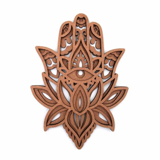 Hamsa Hand Wood Wall Art, Fatima Hand,Hamsa Hand, Wooden Hamsa, Hamsa Eye, Laser Cut Hamsa, Hamsa Wall Art, Hand of Hamsa, Home Decoration