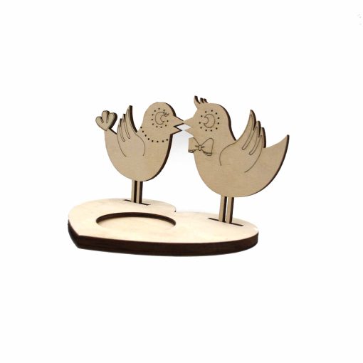 Wooden Candle Holder, Tealight Holder With Birds, Candle Holder, Tea Light Holder, Wooden Tealight Holder, Home Decor, Romantic Gift