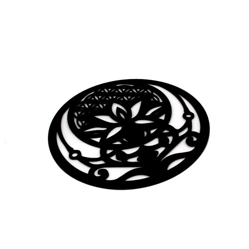 Lotus and Flower of Life, Lotus Wall Art, Flower of Life Wall Decor, Lotus Wall Decor, Lotus Flower, Wood Lotus Flower, Laser Cut Lotus, Wood Mandala Flower of Life,