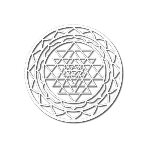 Sri Yantra Wood Wall Decor, Laser Cut Sri Yantra Wall Decor, Sacred Geometry, Shri Yantra, Sri Yantra Wood Wall Art, Wooden Hanging Art, Spiritual Symbol, Home Decoration-White