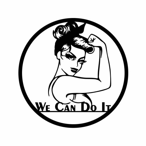 We Can Do It, We Can Do It Wall Decor, We Can Do It Wall Art, We Can Do It Wood Decor, Feminist Wall Art, Girl Power Wall Decor, Woman Power