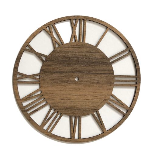Roman Numeral Clock Face, Wood Clock Blank, Blank Clock Face, Unfinished Clock Face, Clock Face Template, Laser Cut Wall Clock, Clock Face Surface,  Clock Face - 30cm