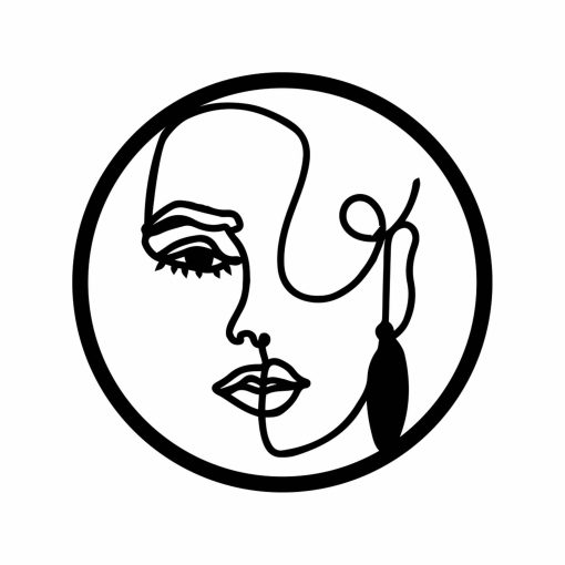 Wooden Woman Face Wall Decor, Female Wood Wall Art, Woman Face Figure, Female Face Wall Art, Wall Decor, Woman Line Art, Female Face Wood Art, Minimalist Wood Line Art