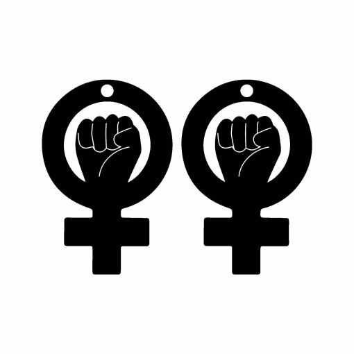 Venus Symbol Keychain, Female Sign Keychains, Feminist Earrings, Female Symbol Hoop Earrings, Female Icon, Female Symbol Earrings, Women Symbol earrings