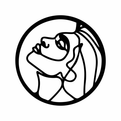 Woman Face Wall Decor, Black and White Wall Art, Black and White Art, Wood Wall Art, Woman Wall Decor, Line Art, Woman Line Art, Line Art Wall Decor,