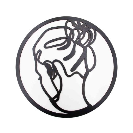 Wooden Woman Wall Decor, Female Wood Wall Art, Girl Line Art Wall Decor, Female Face Wall Art, Wall Decor, Woman Line Art, Female Face Wood Art, Minimalist Line Art