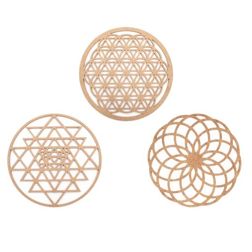 Set of Sacred Geometry, Torus Wall Art, Sri Yantra Wall Hanging, Flower of Life Wall Hanging, Sri Yantra Wall Decor, Torus Wall Decor, Sri Yantra Wall Art, Spiritual Symbol