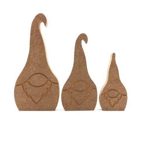Paintable Wooden Christmas Gnomes,DIY Wooden Gnome Decoration, Unfinished Wooden Gnome Craft Kit, Raw MDF Wood Christmas Gnomes Decor Table, 3 Pieces Paintable Wooden Christmas Gnomes, Unfinished Standing Wood Christmas Gnomes