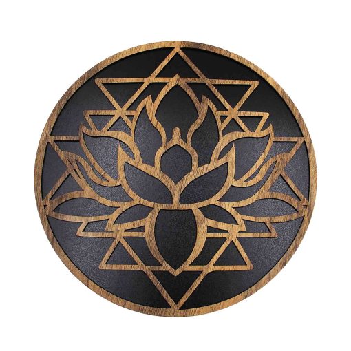 Lotus Flower and Sri Yantra Wall Decor, Lotus Flower Wall Art, Sri Yantra Wall Decor, Lotus Wall Art, Sri Yantra Wall Art, Lotus Wall Hanging, Yoga Decor,