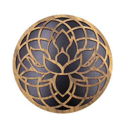 Lotus Flower and Torus Wall Decor, Lotus Flower Wall Art, Torus Wall Decor, Lotus Wall Art, Torus Wall Art, Lotus Wall Hanging, Yoga Decor, Spiritual Symbol