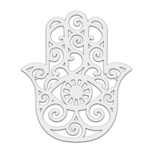 White Hamsa Hand, Wood Wall Decor, Fatima Hand, Hand of Hamsa Wall Decor,Wooden Hamsa, Hamsa Hand, Hand Of Fatima, Hamsa Wall Hanging, Fatima Hand, Wooden Hamsa, Hamsa Wall Art, Hamsa Symbol - 30cm