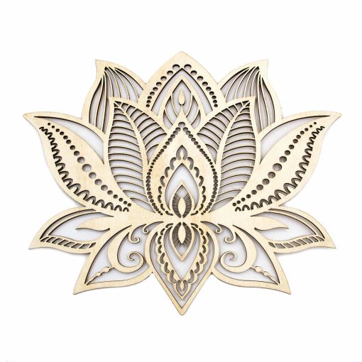 Lotus Mandala, Laser Cut Lotus, Plywood Lotus Wall Decor, Lotus Wall Art, Natural Wood Lotus, Lotus Wall Hanging, Yoga Decor, Flower Of Life Wall Art, Wood Lotus Decor