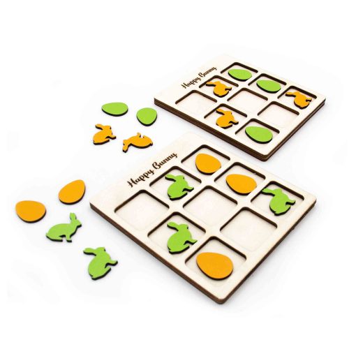 Easter Tic Tac Toe, Tic Tac Toe Tabletop Game Set, Fun Easter, Easter Game, Easter Eggs, Easter Decoration, XOX Game, Board Game, Tic Tac Toe Board Game