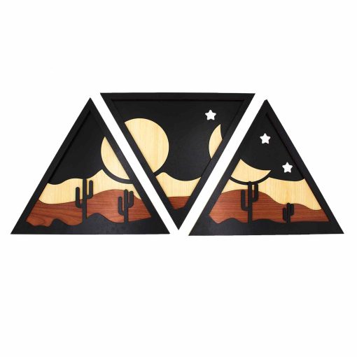 Set of 3 Desert Wall Art, Desert Wall Art, Desert Wall Art Panel, Desert Board Decor, Desert Art, Boho Abstract Desert, Desert Wall Art Set, Minimalist Desert Set, Desert Abstract Art