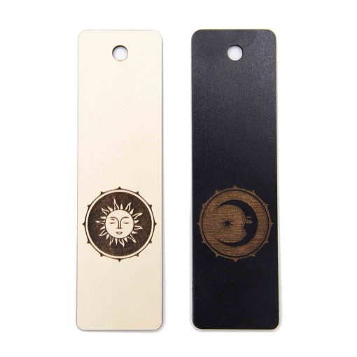 Sun and Moon Bookmark, Book Mark, Page Marker, Page Holder, Wood Bookmark, Wooden Bookmark, Book Accessories, Book Page Holder, Cute Bookmark