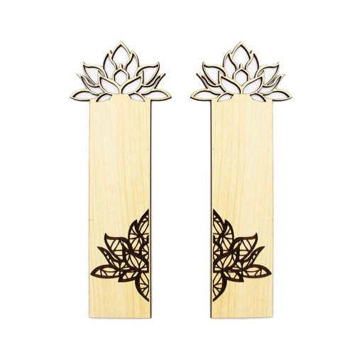 Lotus Bookmark, Book Mark, Page Marker, Page Holder, Wood Bookmark, Wooden Bookmark, Book Accessories, Book Page Holder, Cute Bookmark