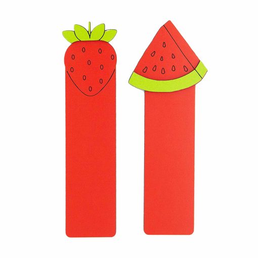 Fruit Slice Bookmark, Set of Bookmark, Bookmark, Strawberry Bookmark, Watermelon Bookmark,  Page Marker, Page Holder, Wood Bookmark, Wooden Bookmark
