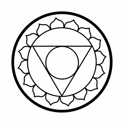Vishuddha Chakra Wall Decor, Throat Chakra Decor, Meditation Wall Art, Vishuddha, Chakra Wall Hanging, Throat, Yoga Decor, Yoga Studio Decor, Chakra Symbol, Chakra Sign