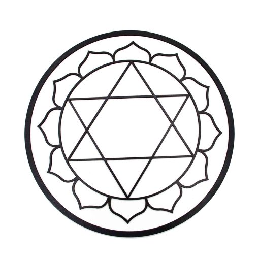 Anahata Chakra Wall Decor, Heart Chakra Decor, Meditation Wall Art, Anahata Wall Hanging, Heart Chakra, Yoga Decor, Yoga Studio Decor, Chakra Symbol, Chakra Sign