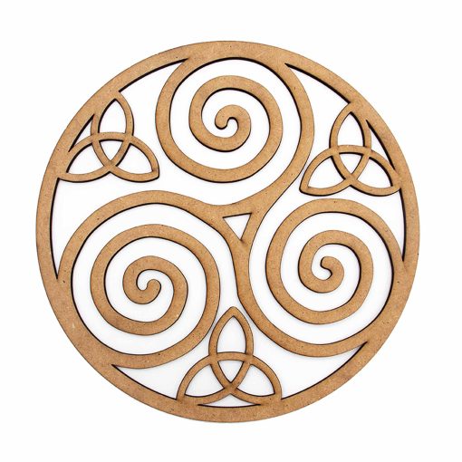 Triskelion Wood Wall Art Decor, Spiral Wooden Celtic Knot, Triskelion Laser Cut Wall Decor, Celtic Art, Triskele Wall Art, Triskele Triple Spiral Symbol, Celtic