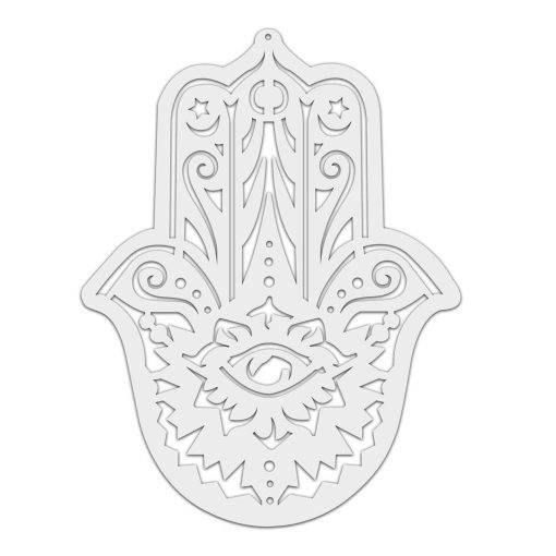 Hamsa Hand Wood Wall Decor, Fatima Hand, White Hamsa Hand Fatima Wall Decor, Laser Cut Hamsa,Wooden Hamsa, Hamsa Wood Wall Art, Home Decoration, Wall Hanging Decor