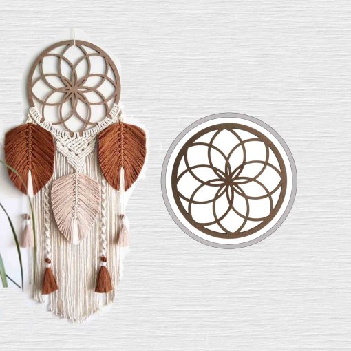 Geometric Shaped Wall Decor, Lotus Wall Decor, Flower of Life, Lotus Wall Art, DreamCatcher, Macrame Hoops, Lotus Wall Hanging, Wooden Hoops For Macrame, Macrame Rings Wooden, Wood Placemat