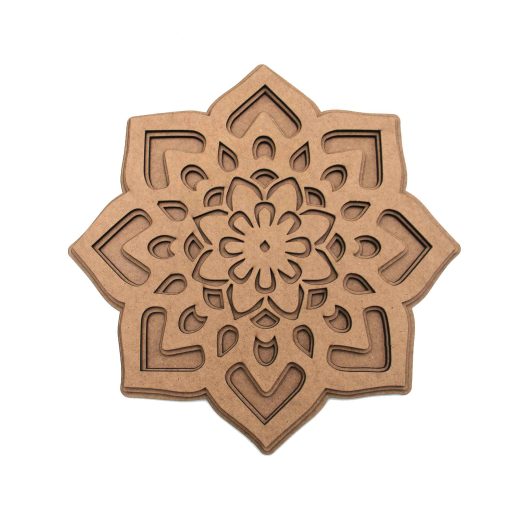 Mandala Wall Decor MDF, Lotus Mandala Wall Art, Wooden Mandala Art, Mandala Flower, Floral Mandala, Yoga Wall Art, Yoga Studio Decor, Geometric Wall Art